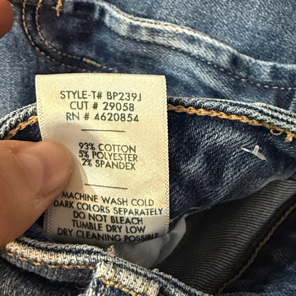 Just Black Medium Wash Wide Leg Jeans Size 24 - Picture 4 of 6